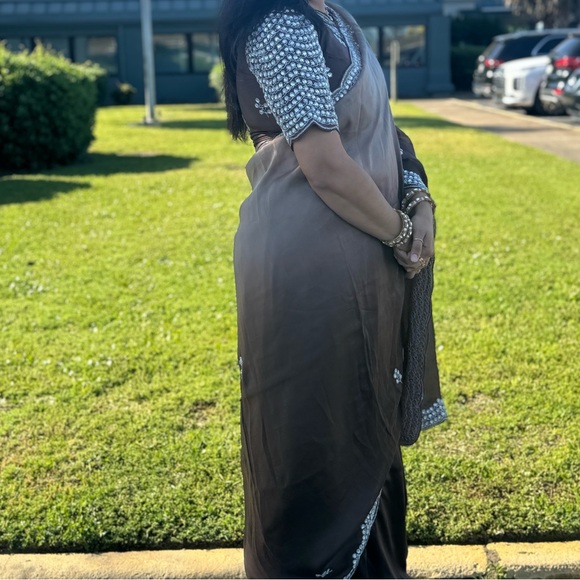 Satin silk saree - Picture 4 of 8